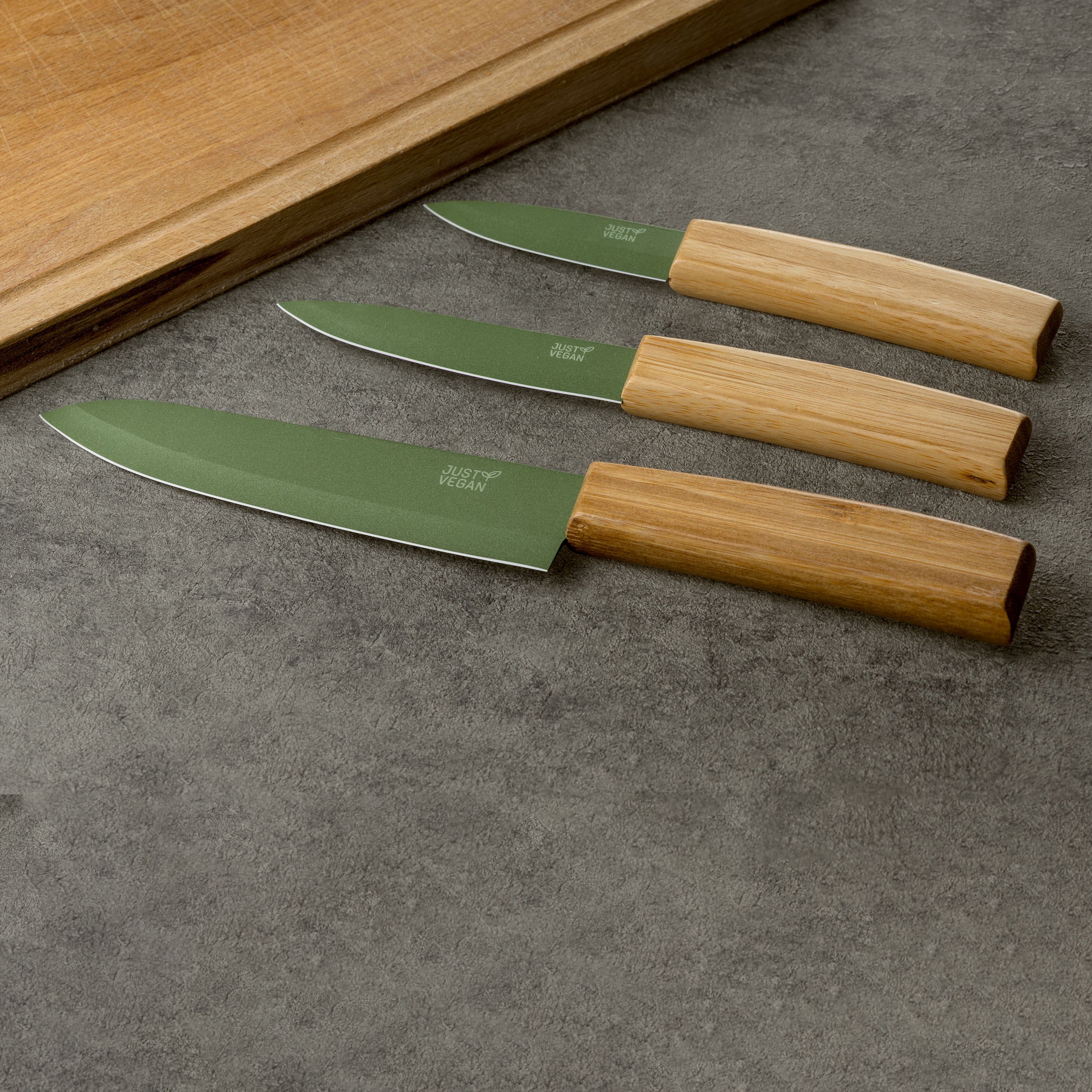 JUST VEGAN Messer-Set 3-tlg