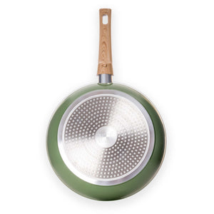 JUST VEGAN Aluminium Pfanne mit abnehmbarem Griff 3er Set